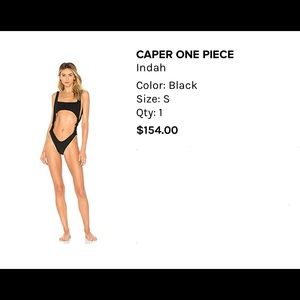 NWT Indah Caper one piece swimsuit